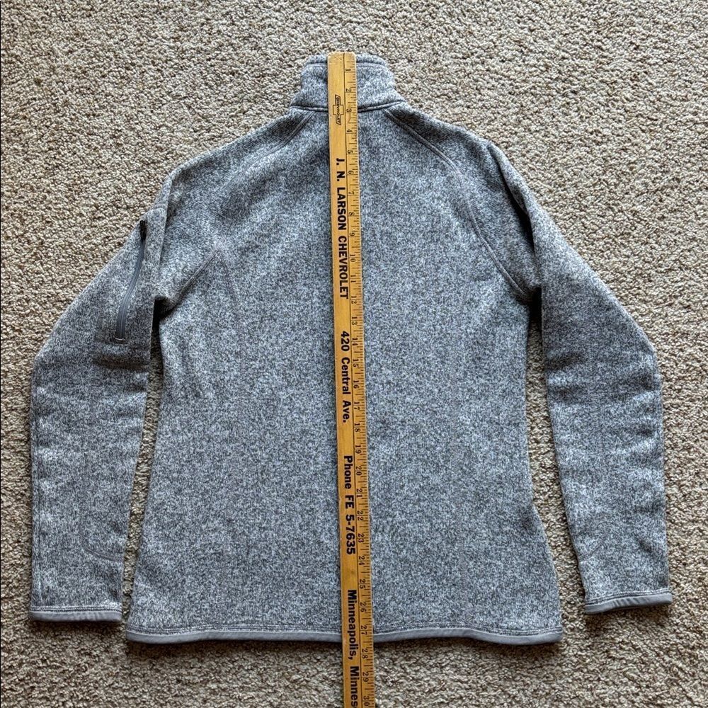 Patagonia Women’s Better Sweater 1/4 Zip Fleece Jacket Heather Gray Sz M - Picture 10 of 12